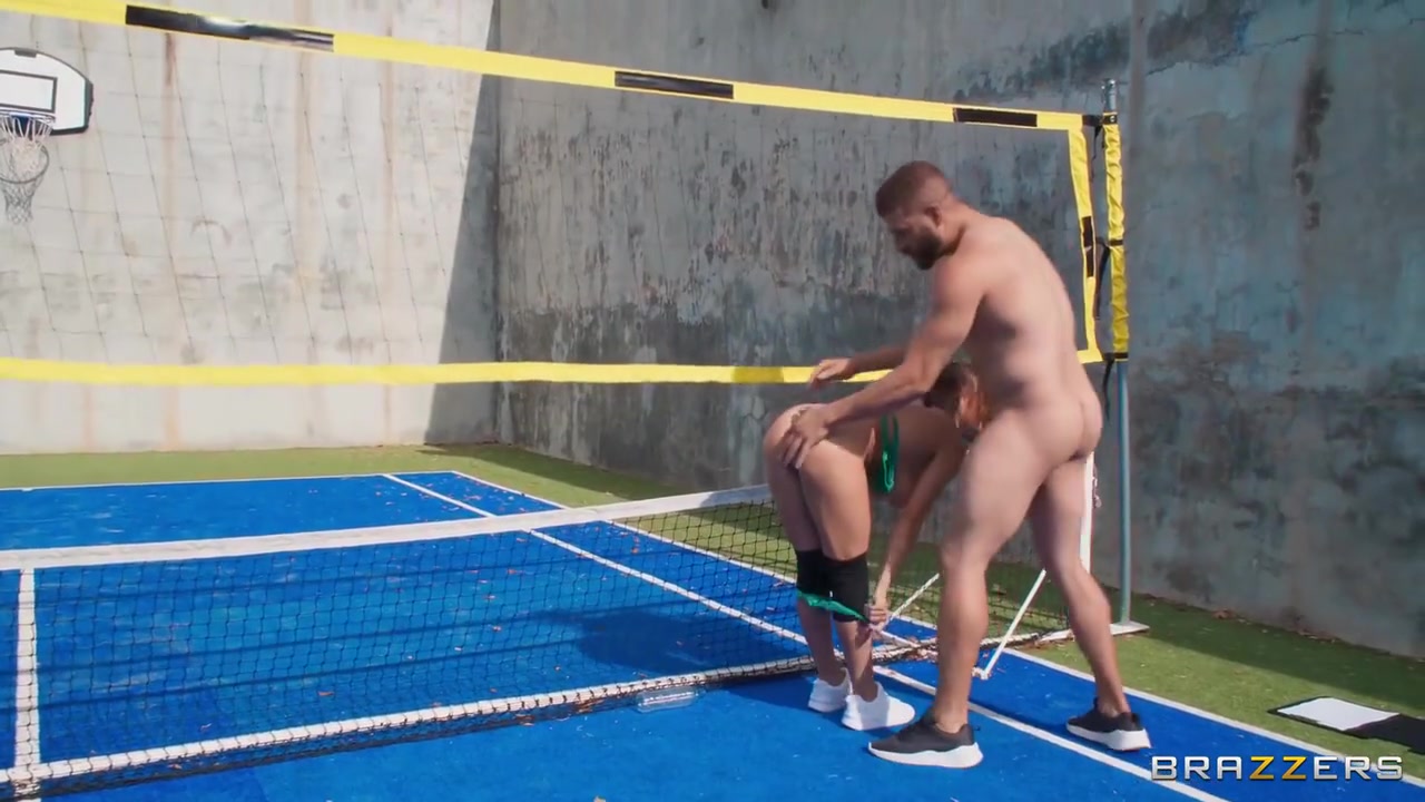 Xander Corvus And Josephine Jackson In After Playing Volleyball Gets Pounded On The Court