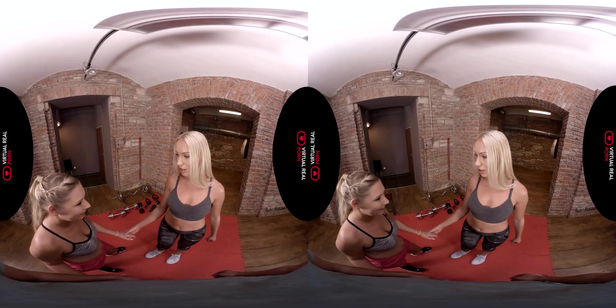Angelika Grays & Lena Nitro in Threesome Workout - VirtualRealPorn