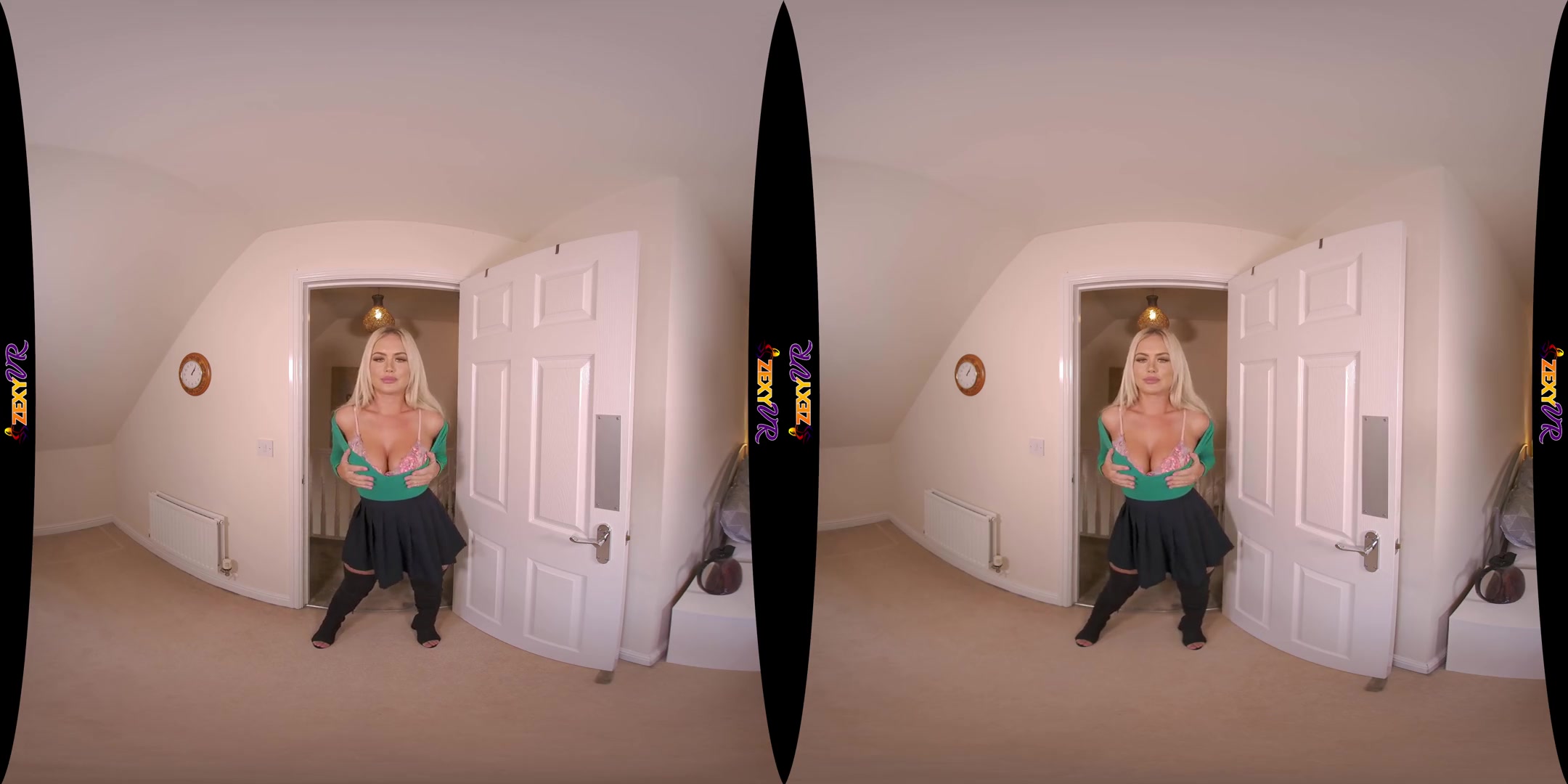 Foreplay - Busty Blonde Louise Solo Striptease