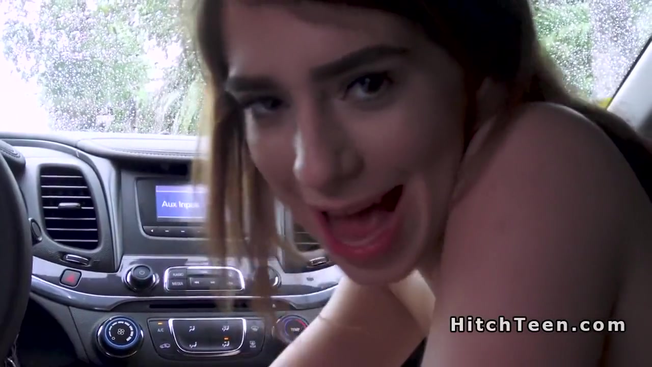 teen 18+ Car Thief Bangs Monster Cock In Car