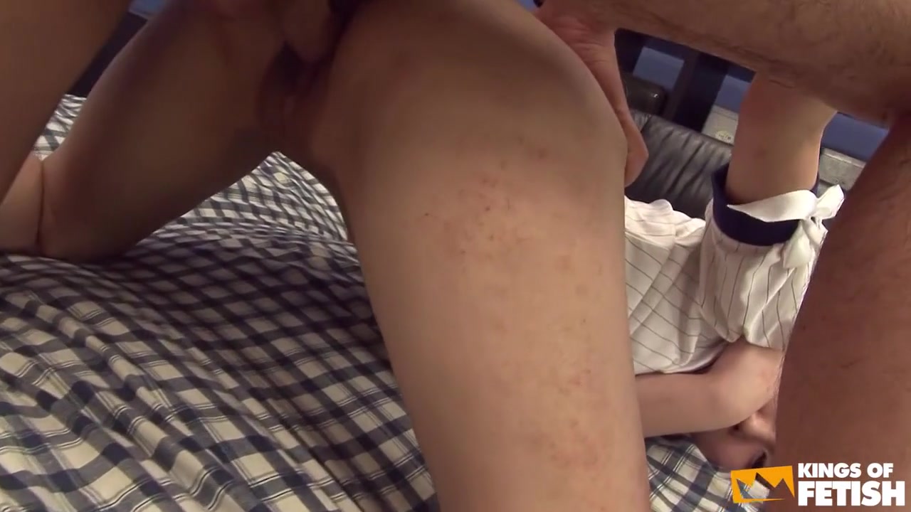 Japanese Teen Gets Her Shaved Pussy Drilled And Creampied By A Handsome Guy