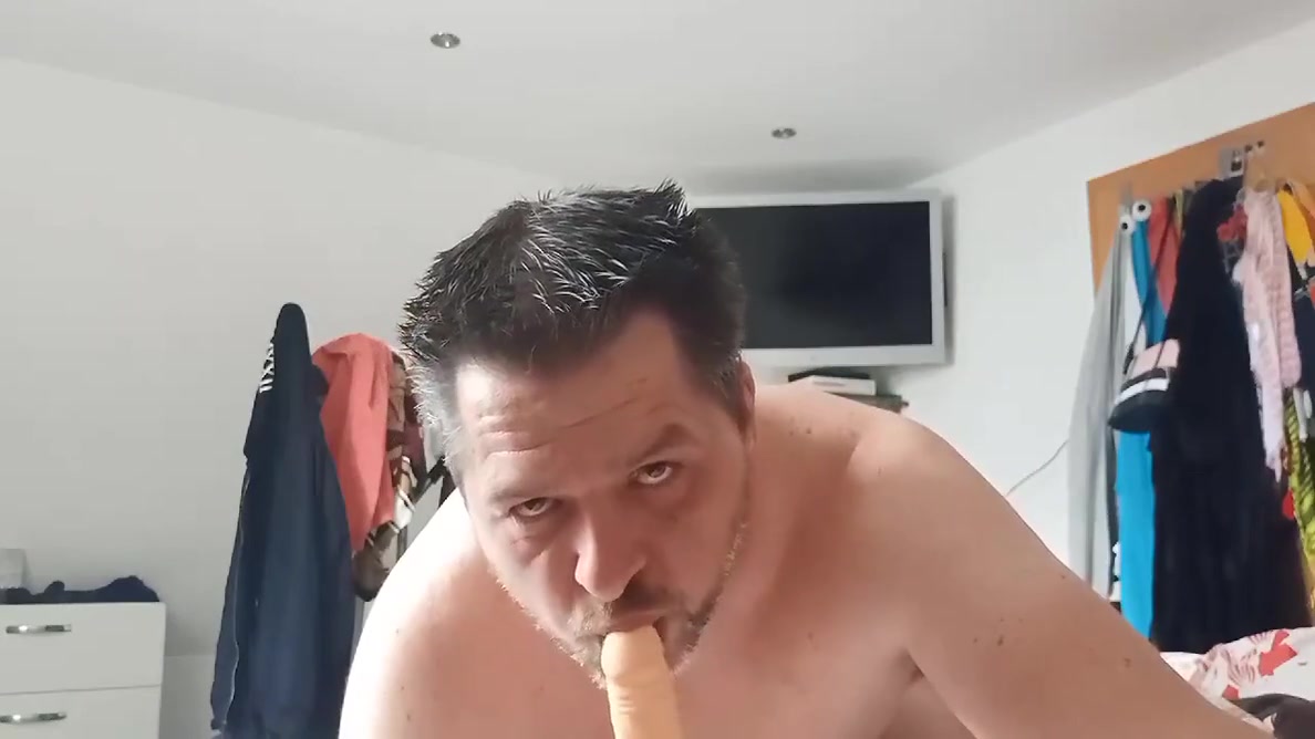 Sascha Kern Gives Dildo A Blowjob