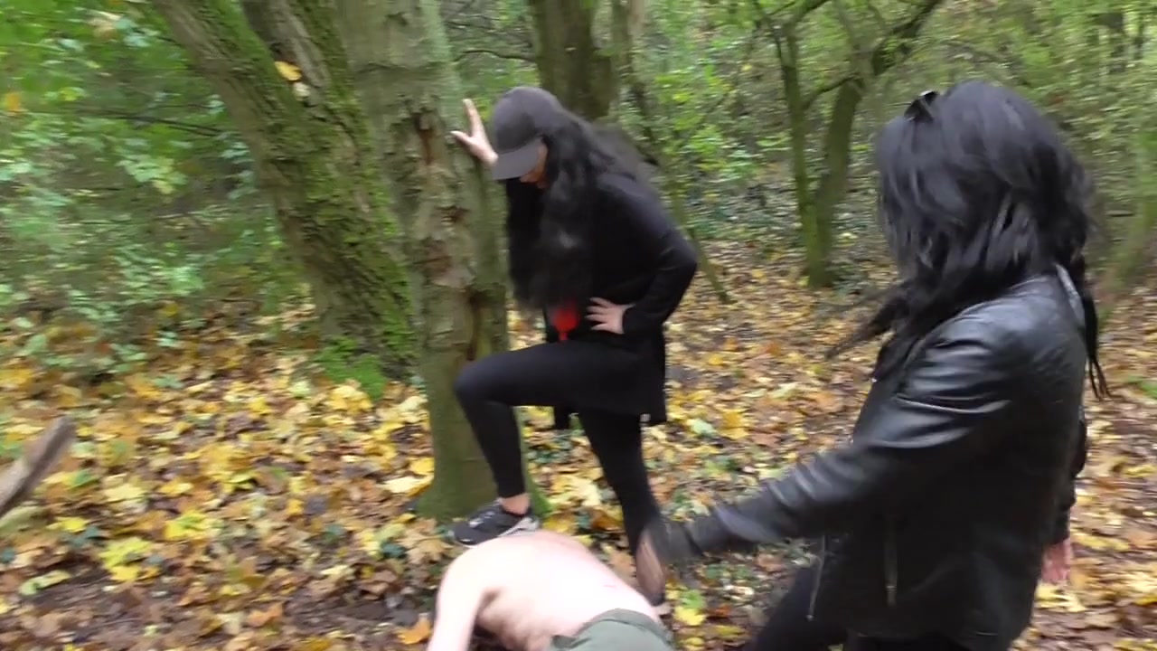 Kick for the poor male slave by Femdom Austria