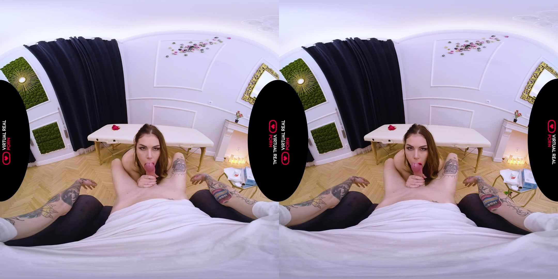 Fresh Tattoo - Petite and Sexy Brunette Gets More than she Bargained For