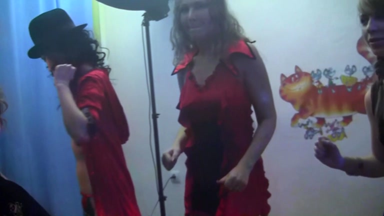 Hawt group sex at fancy-costume party