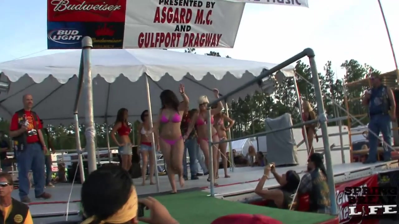 Naked Slip-n-Slide and Biker Bikini Contest - SpringBreakLife