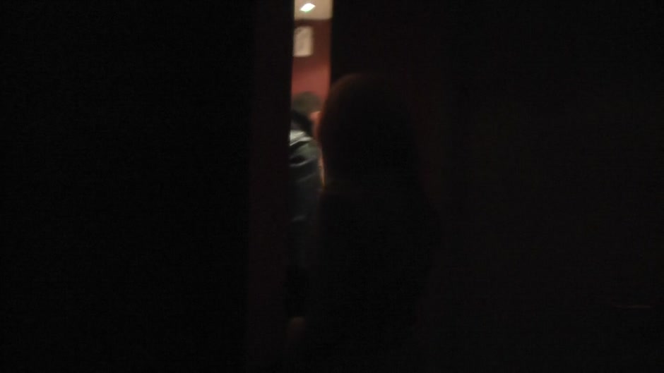 Celia in girl gives head to some guy in a restaurant toilet