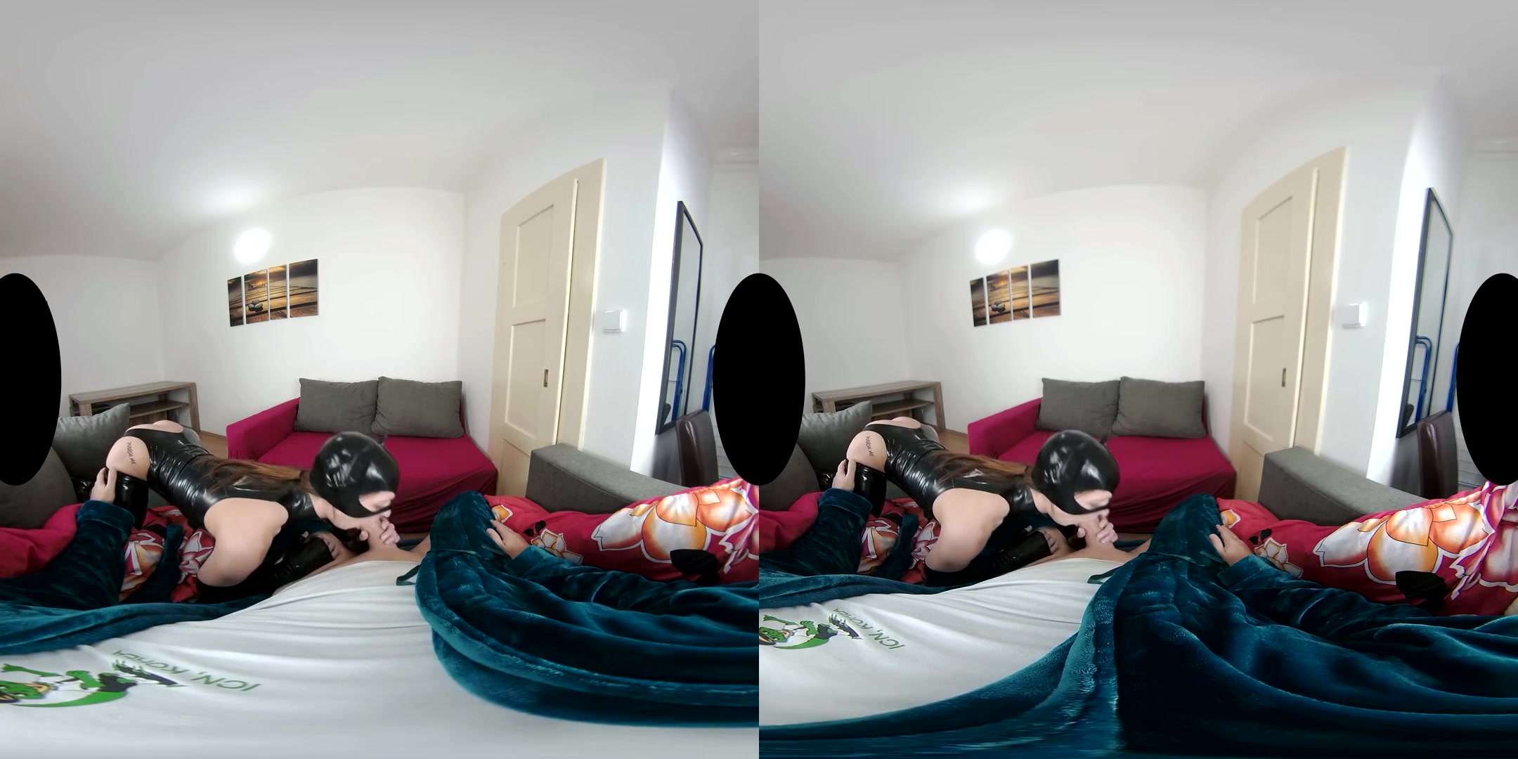 Mina K: Latex Pussycat - Fetish Gear VR POV - SexLikeReal