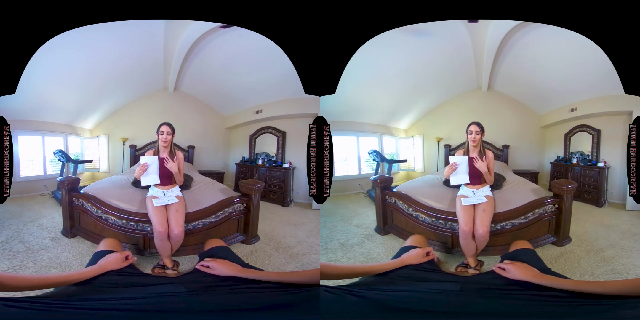 Fucking off That Credit Debt - teen 18+ Cutie Sucks your Cock in VR