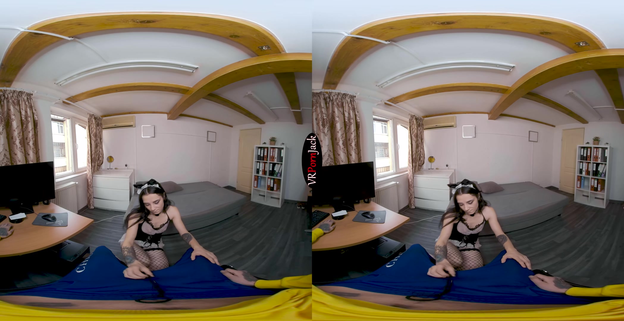 teen 18+ Maid gets Horny - VRpornjack