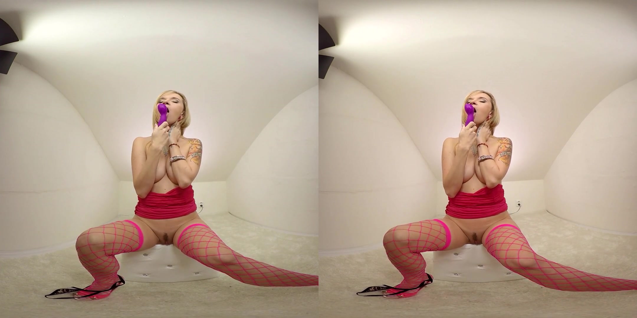 Angel Piaff in Petite Blonde Using Her Vibrator - BravoModelsMedia
