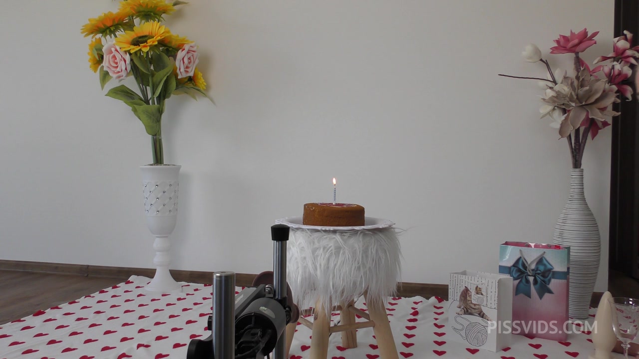 Happy B-DAY Timea Bella with drinking own piss, playing with huge toys, anal fisting, sex maschine, foot -fetish - PissVids