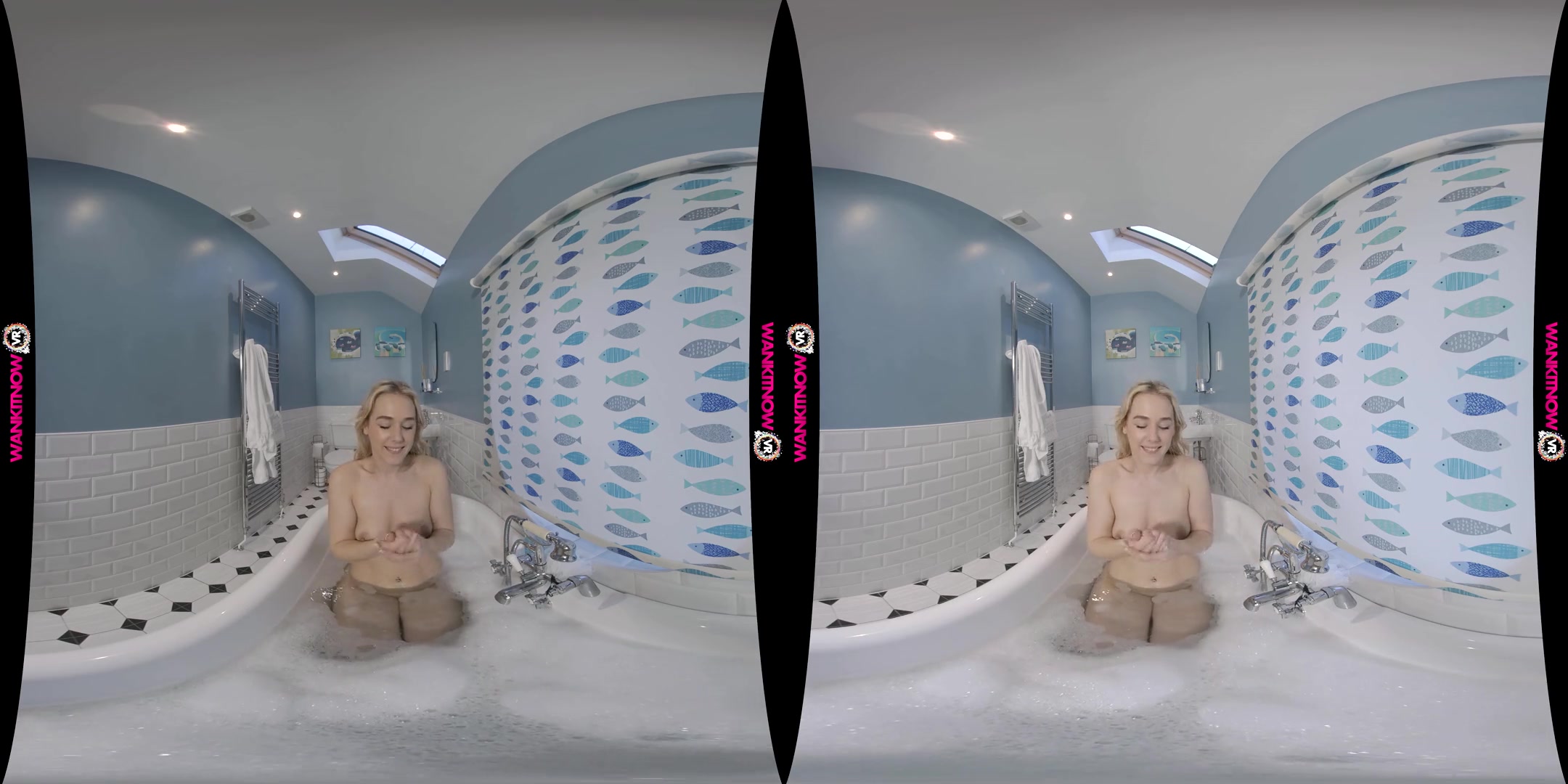 Using The Shower Head - Petite Blonde Bath JOI - SexLikeReal