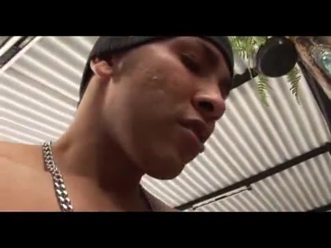 Tied tranny fucked by messy guys