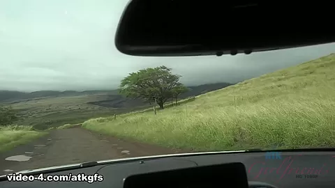 Emma Hix in The road to Hana adventure turns into sweaty car sex - ATKGirlfriends