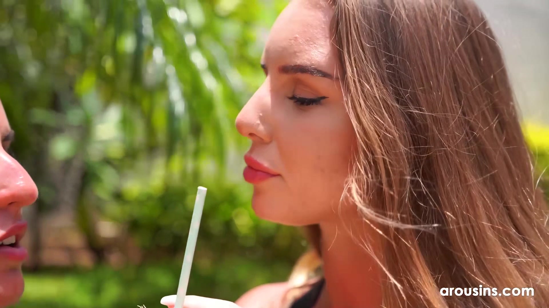 Lesbian Beauties Eating Pussy and Fruit with Betzz & Dee Vine for Arousins