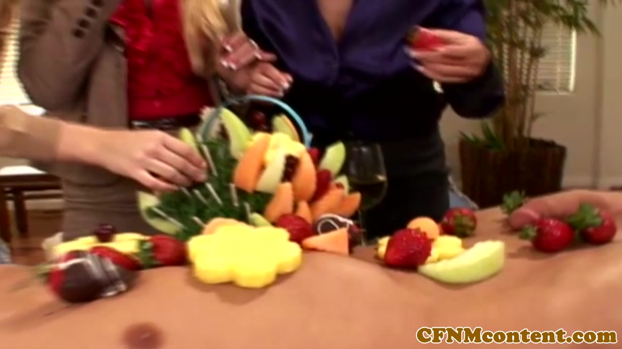 Classy femdoms cockriding in cfnm group