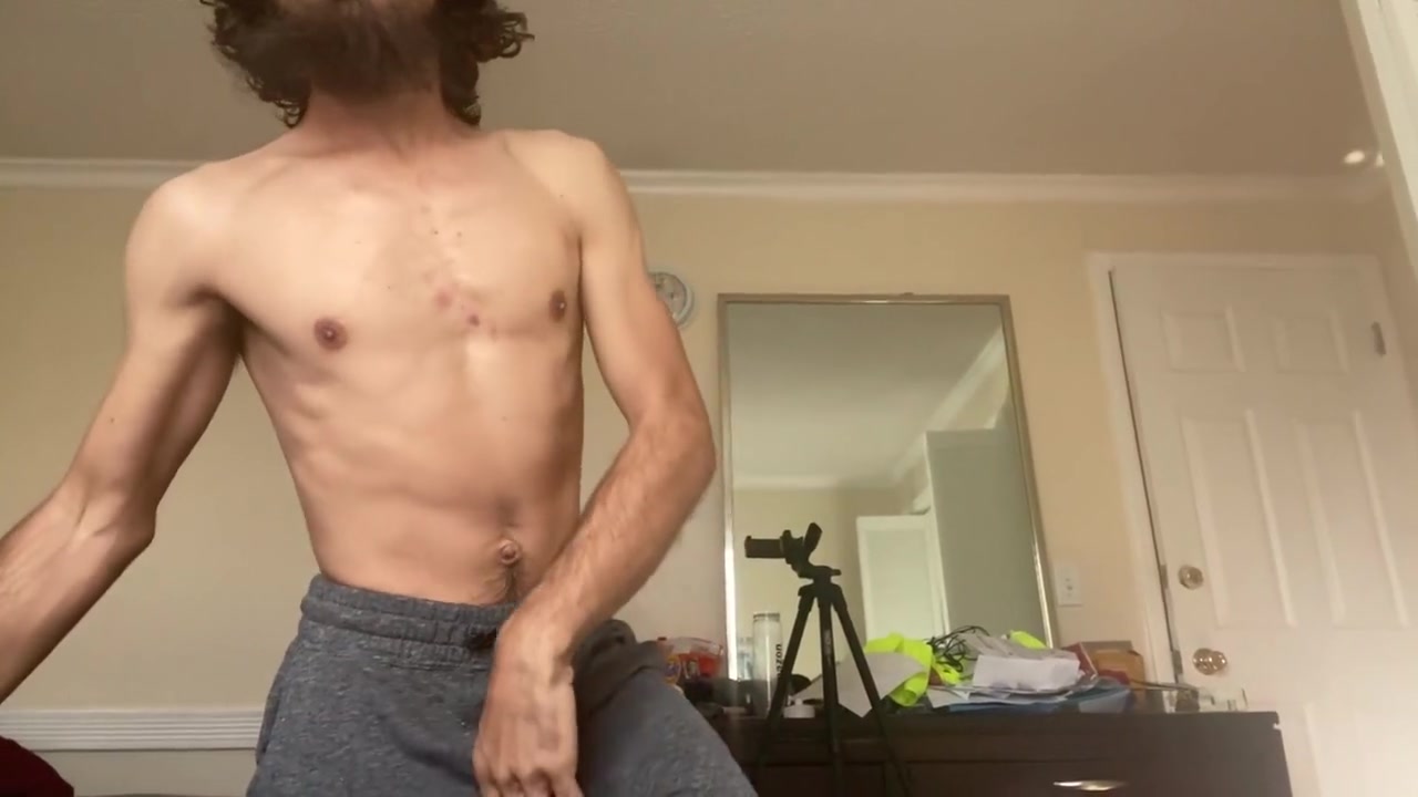 Stripping And Getting An Erection
