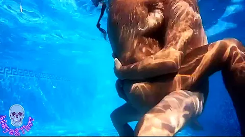 In The Pool And Inside My Pussy A Tasty Creampie
