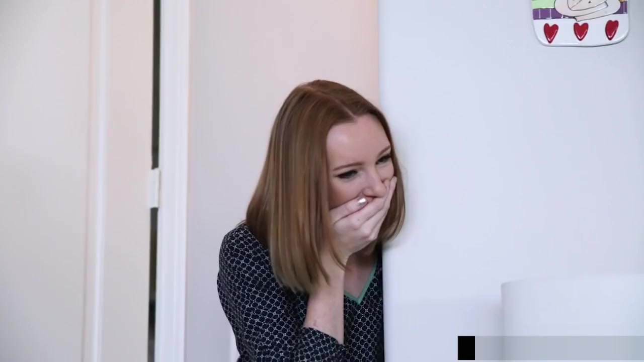 Dirty threesome fuck with uninvited redhead stepsister