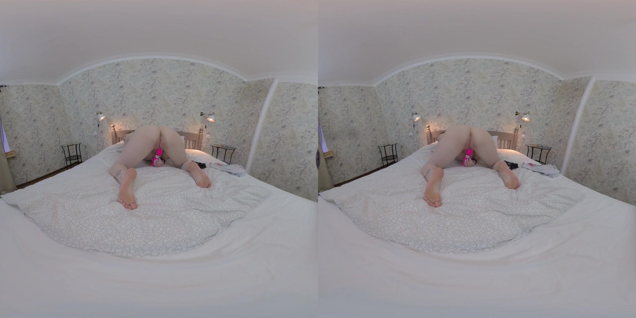 Pregnant Sandra Mea Plays With Pussy In Your Bed - Amateur Babe with a Dildo