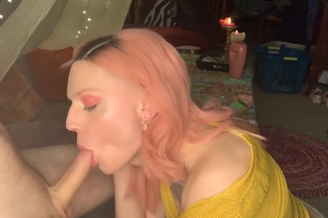 Pink hair, Cock Sucking, Makeup, And Toys