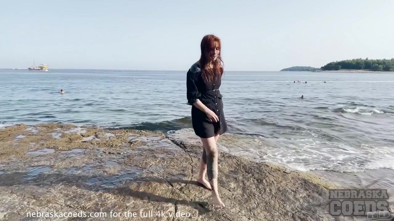 Public Nudity Loving College Girls On A Topless Beach Then Graffiti Painting