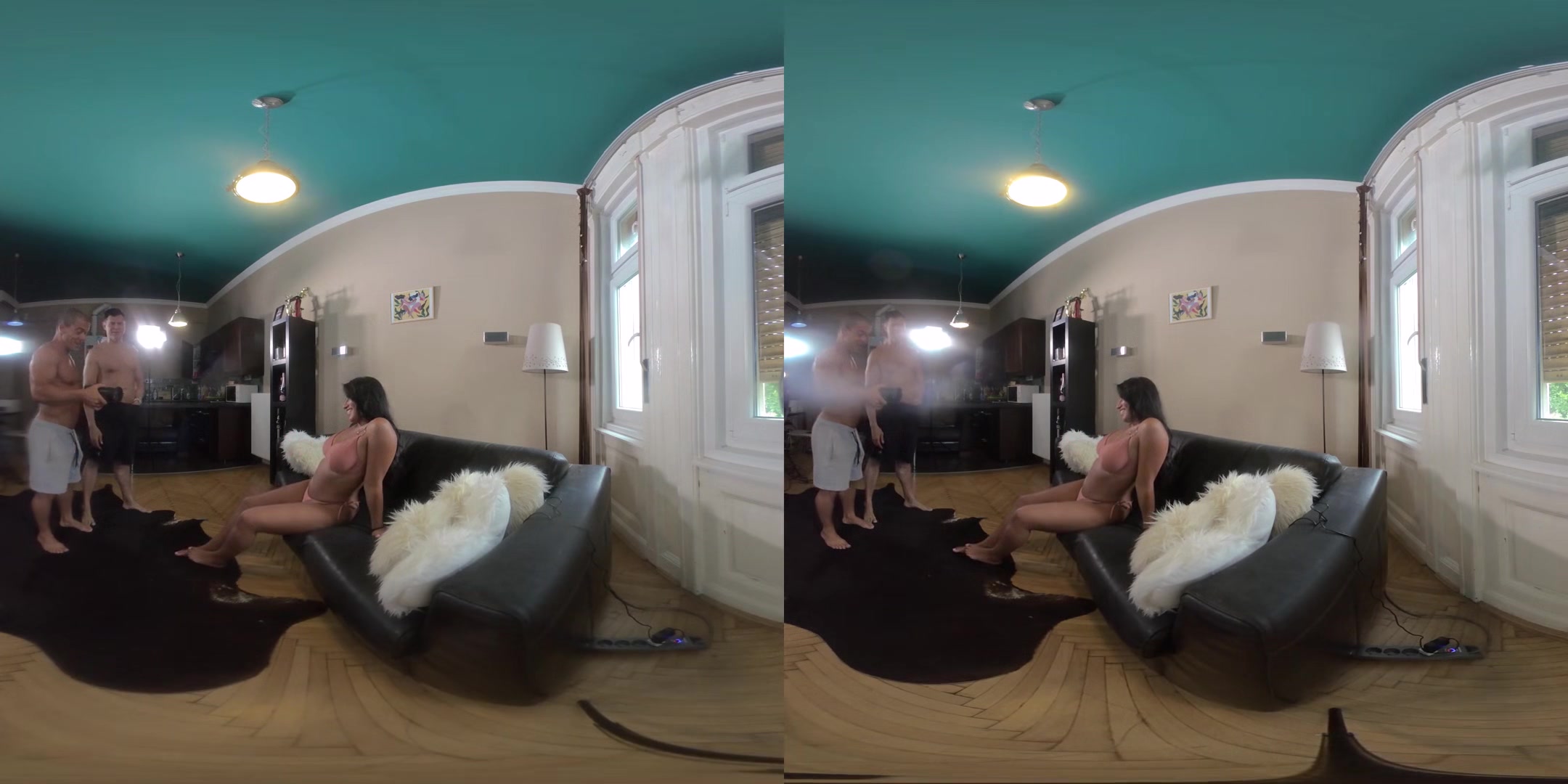 Amy Amor - Part 1 - Bikini Babe from Baths Threesome; Big Tits Amateur MFM Threesome