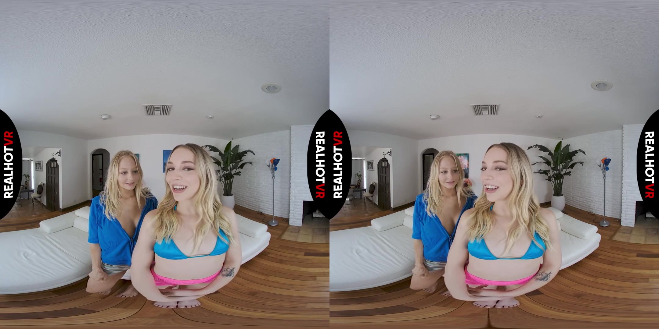 Fucking My Pornstar Stepdaughter & Her Best Friend Joins In! - Teen Blonde Lesbian Jerk of Instruction POV VR
