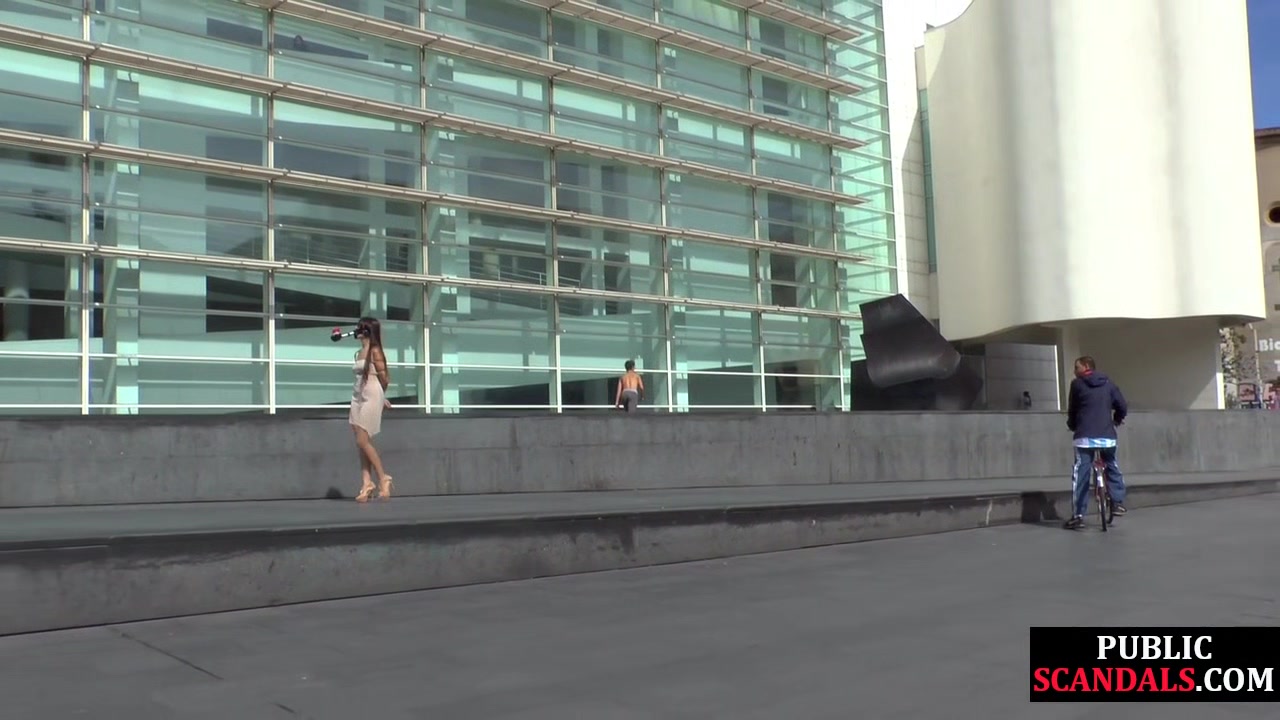 Real newbie gets public spanked and facefucked before jizz