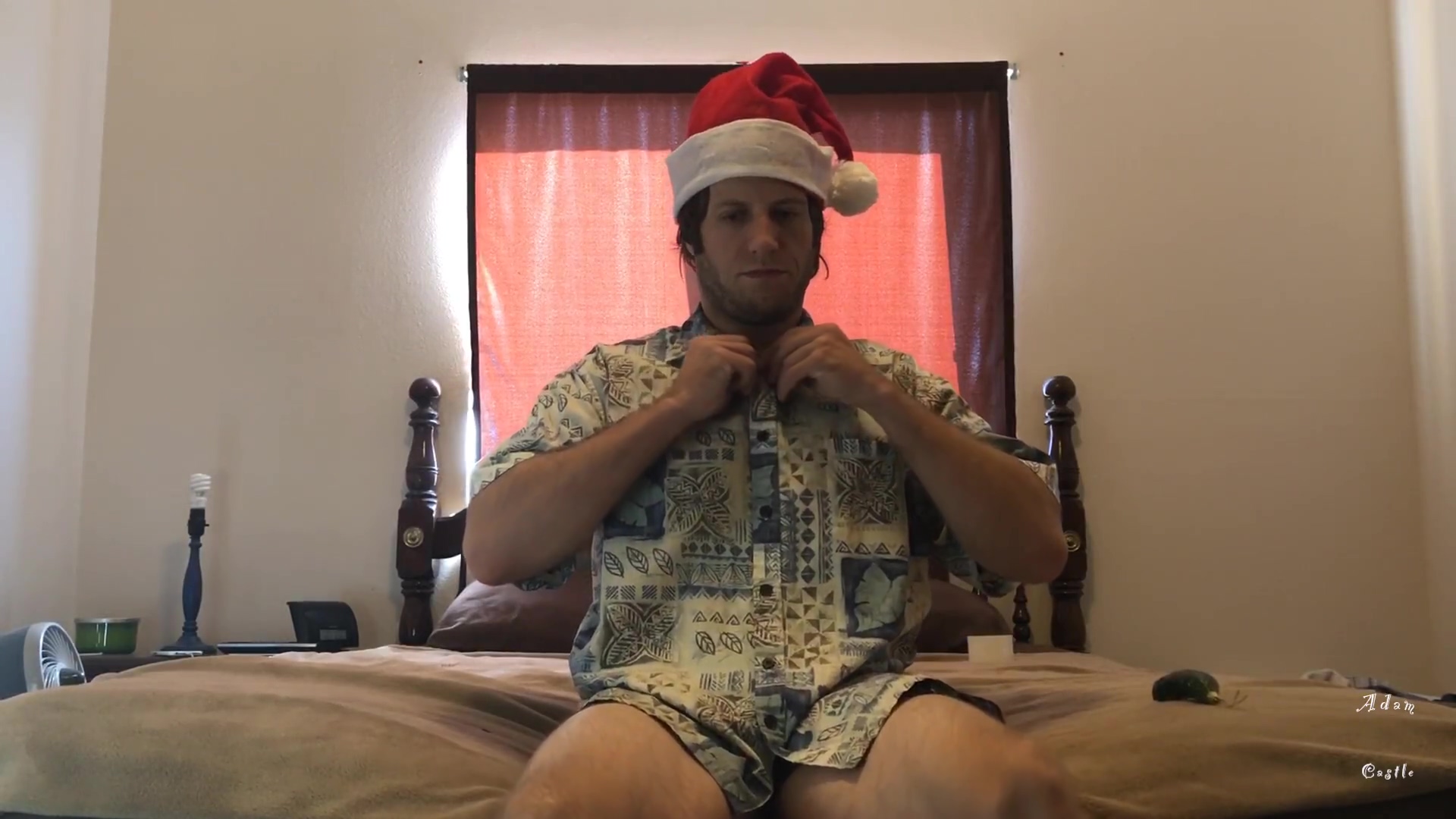 Guy Jacks Off & Cums On Terrible X-mas Ornament