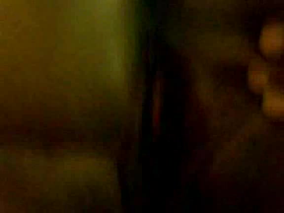 Pinkish interior of this big black cunt in the homemade clip