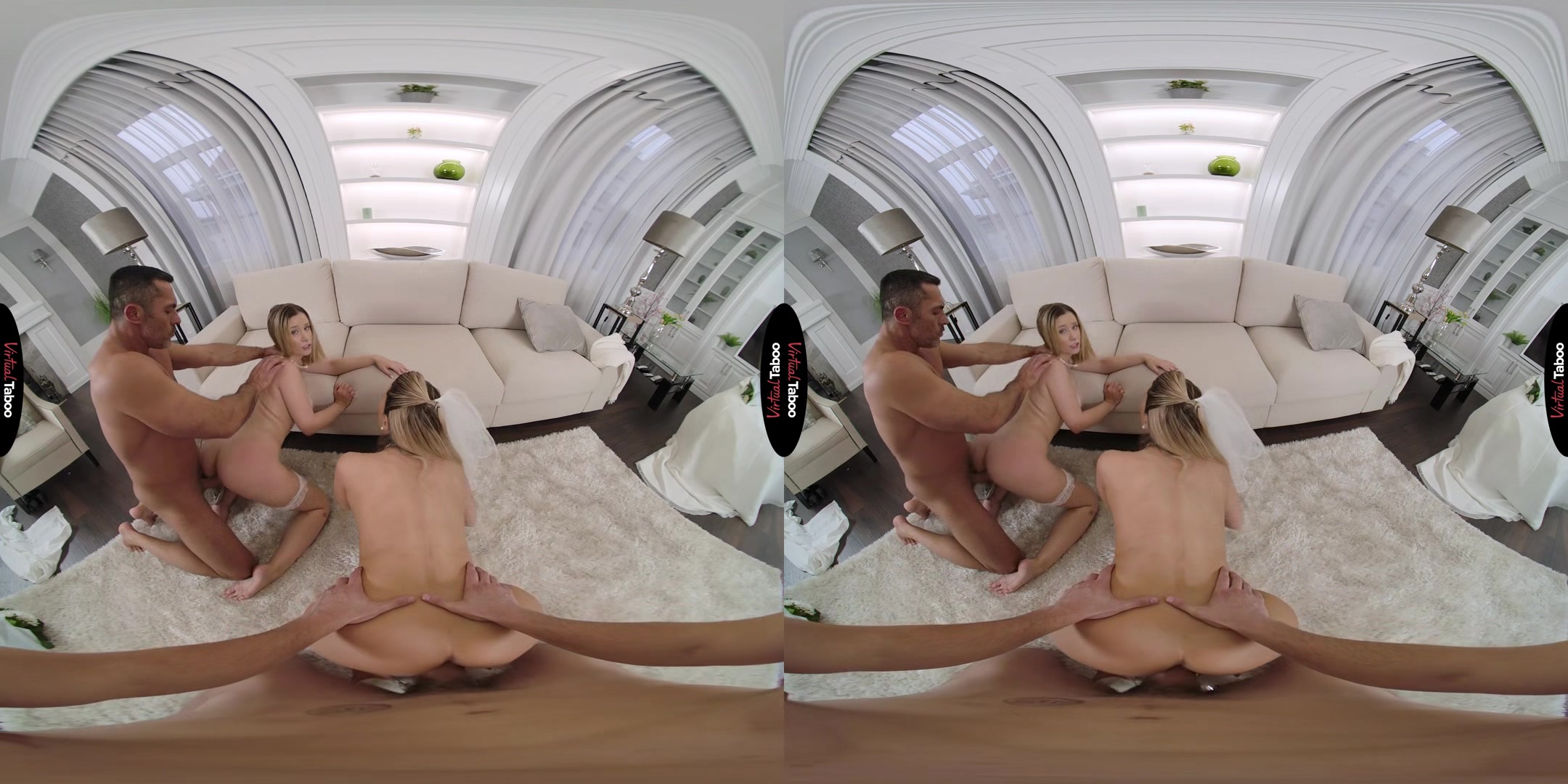 Lily Blossom, Karina King VR Porn: Here Cum The Brides - VirtualTaboo