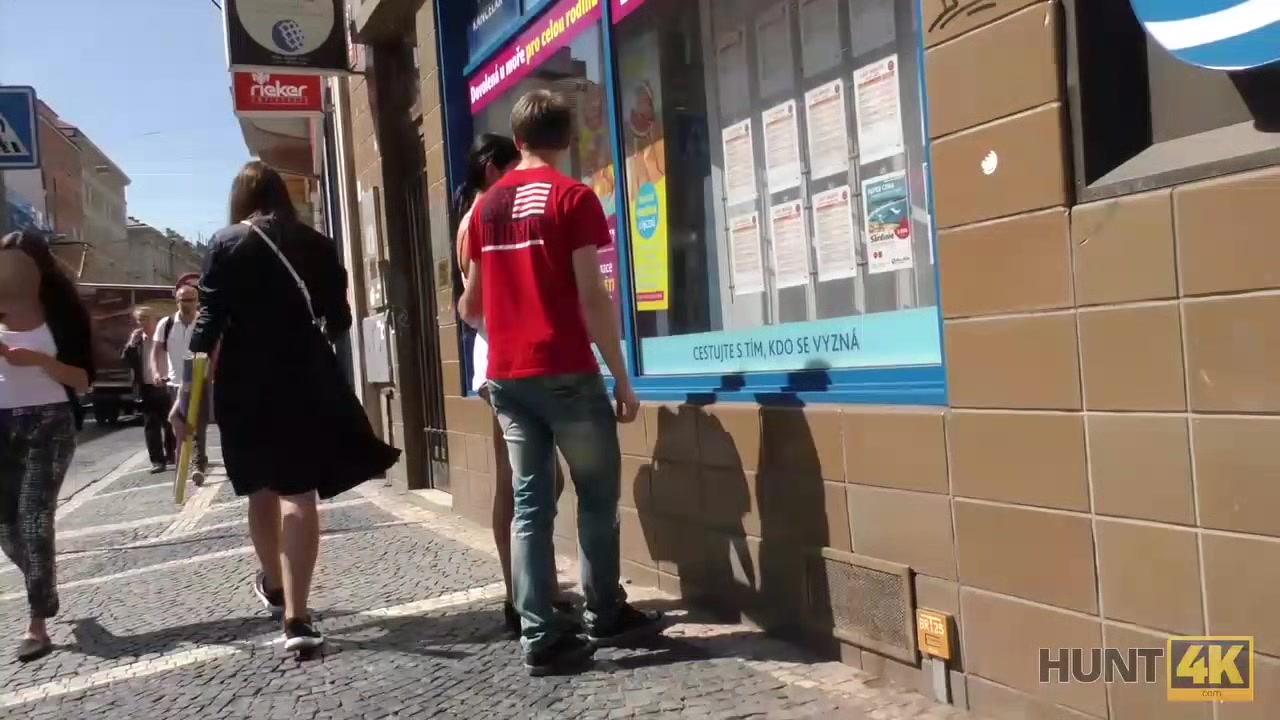 HUNT4K. Slutty girl will do everything for money paid by stranger