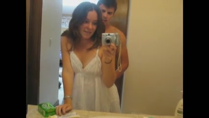 She wanted some selfy in bathroom and I helped her
