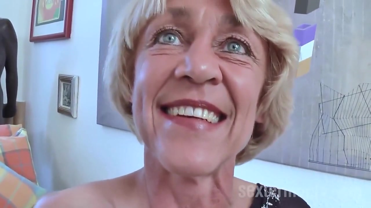 Horny Granny Masturbating