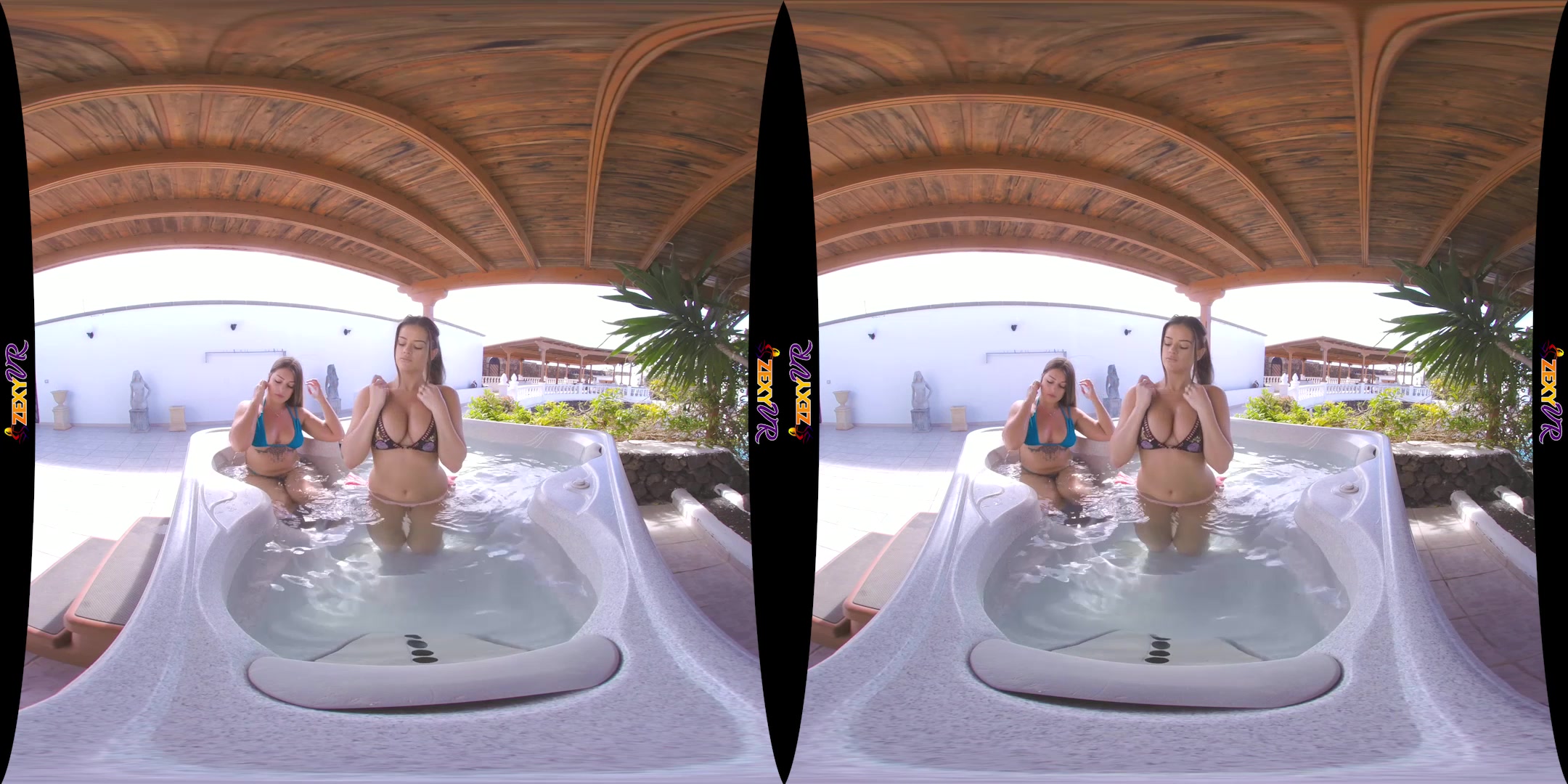 Hot Tub Beauties featuring Amelia B, Jane - ZexyVR