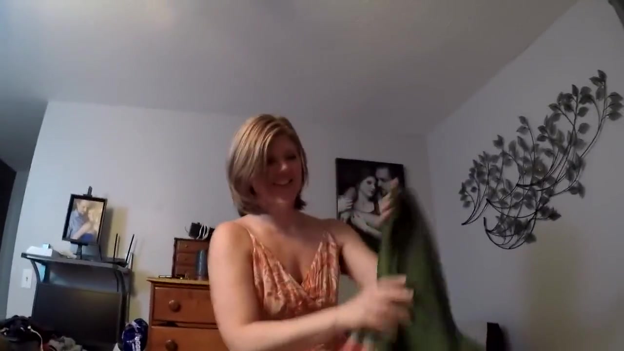 Step mommy Tries On New Swimsuits In Front Of Step son