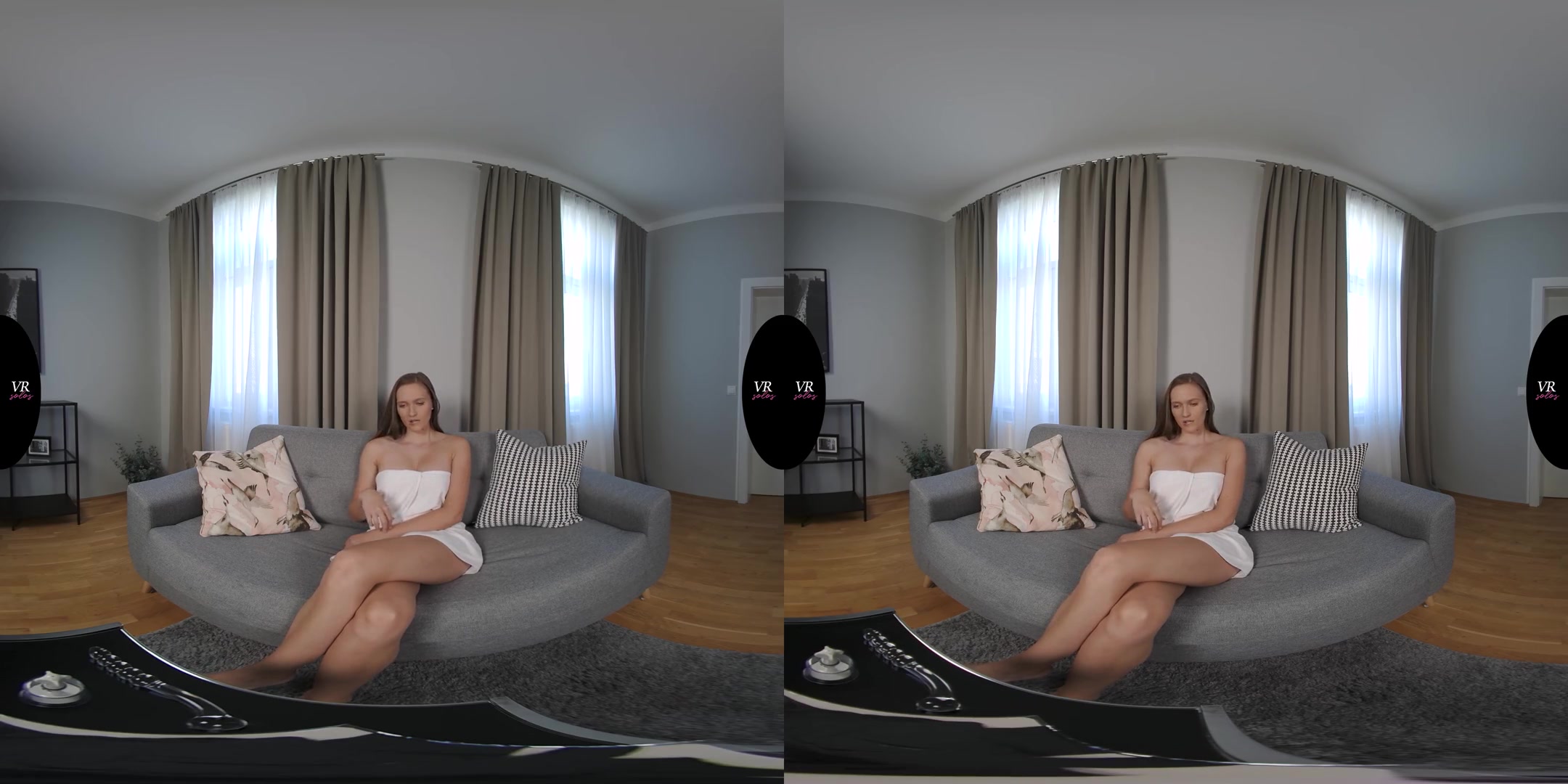 Stacy Makes Her Swollen Pussy Cum - Busty Babe Solo Masturbation and Pussy Pumping