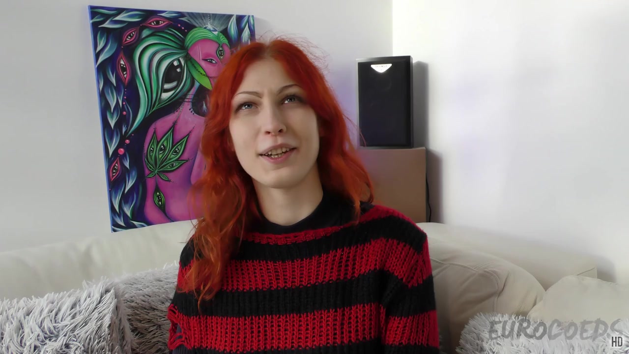 New Ginger Model Named Hurricane Does First Time White Casting Couch Video