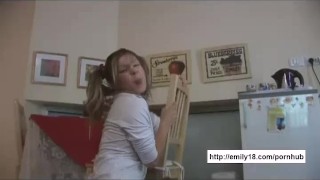 Emily18 shows teen tits