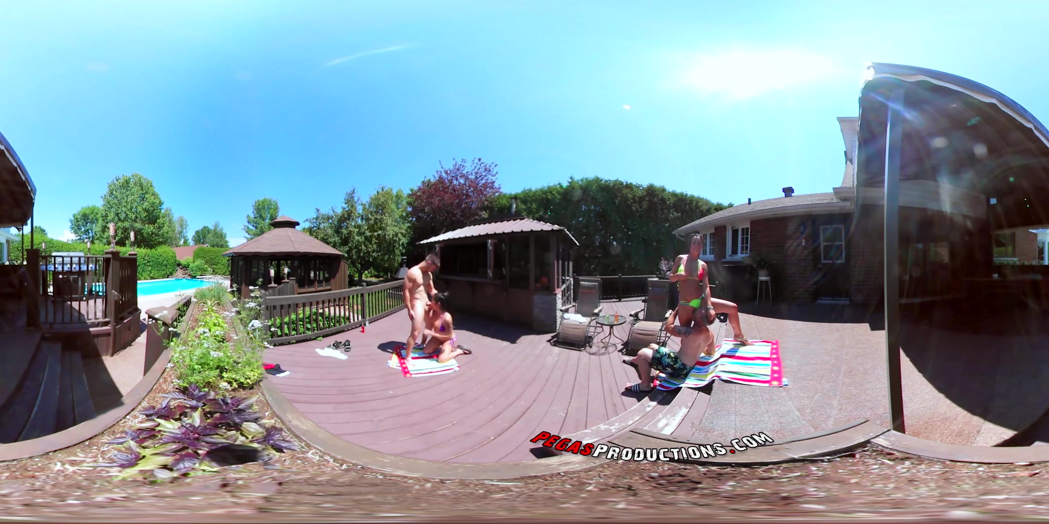 Shana Lane & Heidi Van Horny in Orgy In Virtual Reality - PegasProductions