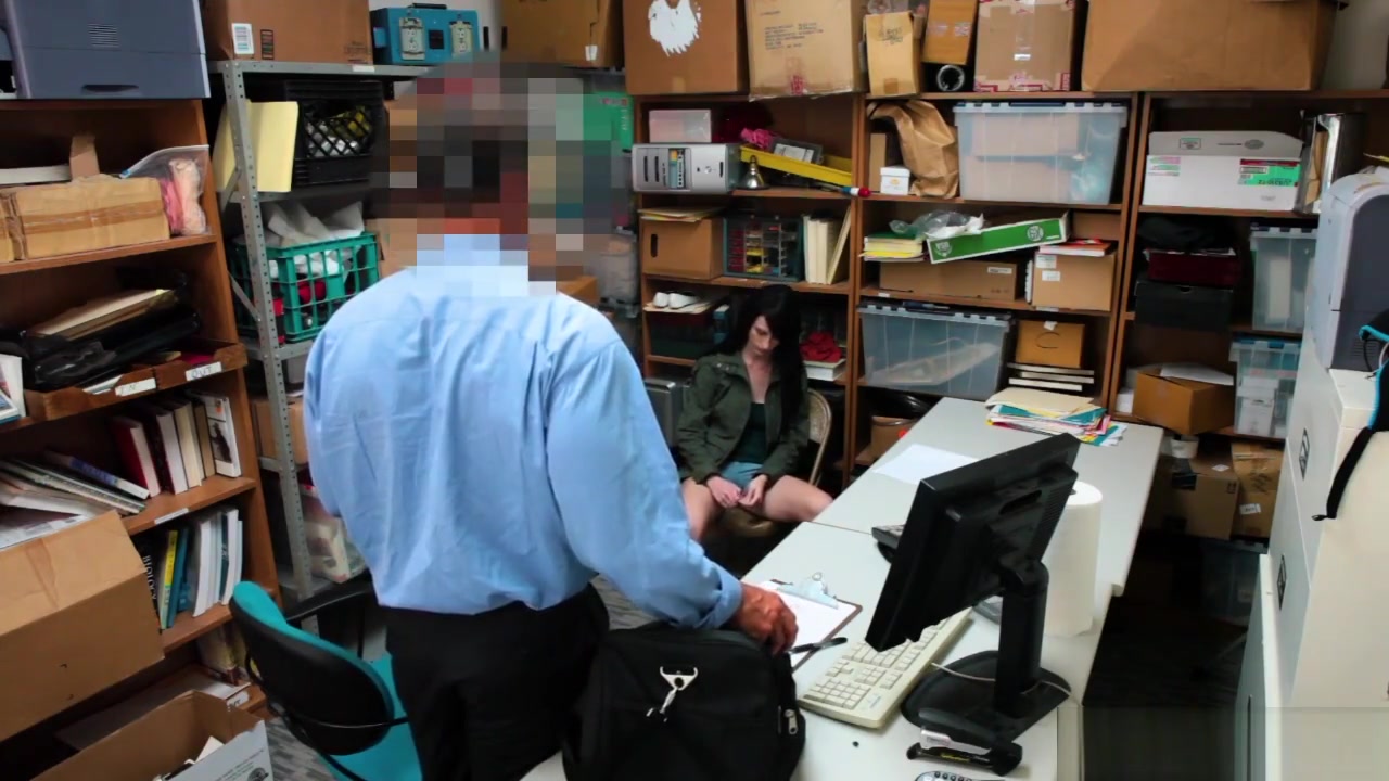Shoplyfter Alex Harper with perfect tits fucked in office