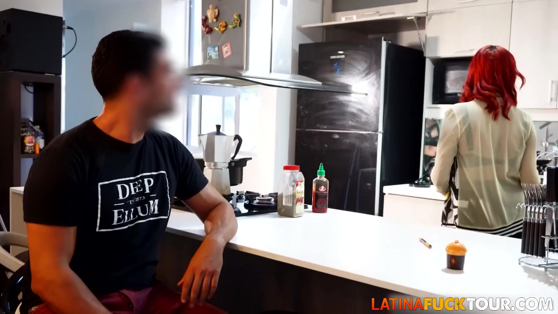 Submissive Latina teen 18+ Gives Control to Older Guy