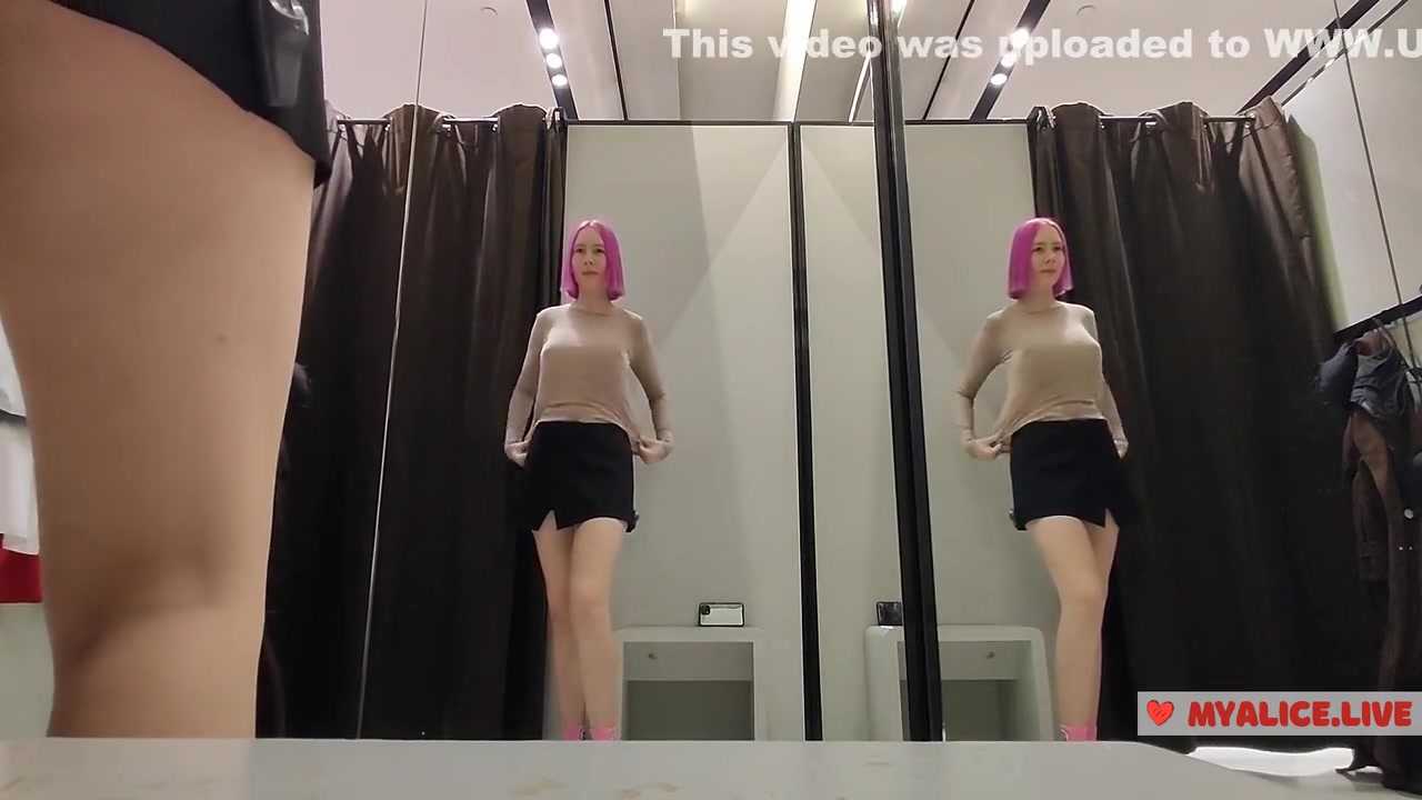 Try On Haul Sweaters In The Big Tits Beauty Pulls On Clothes. View During Fitting