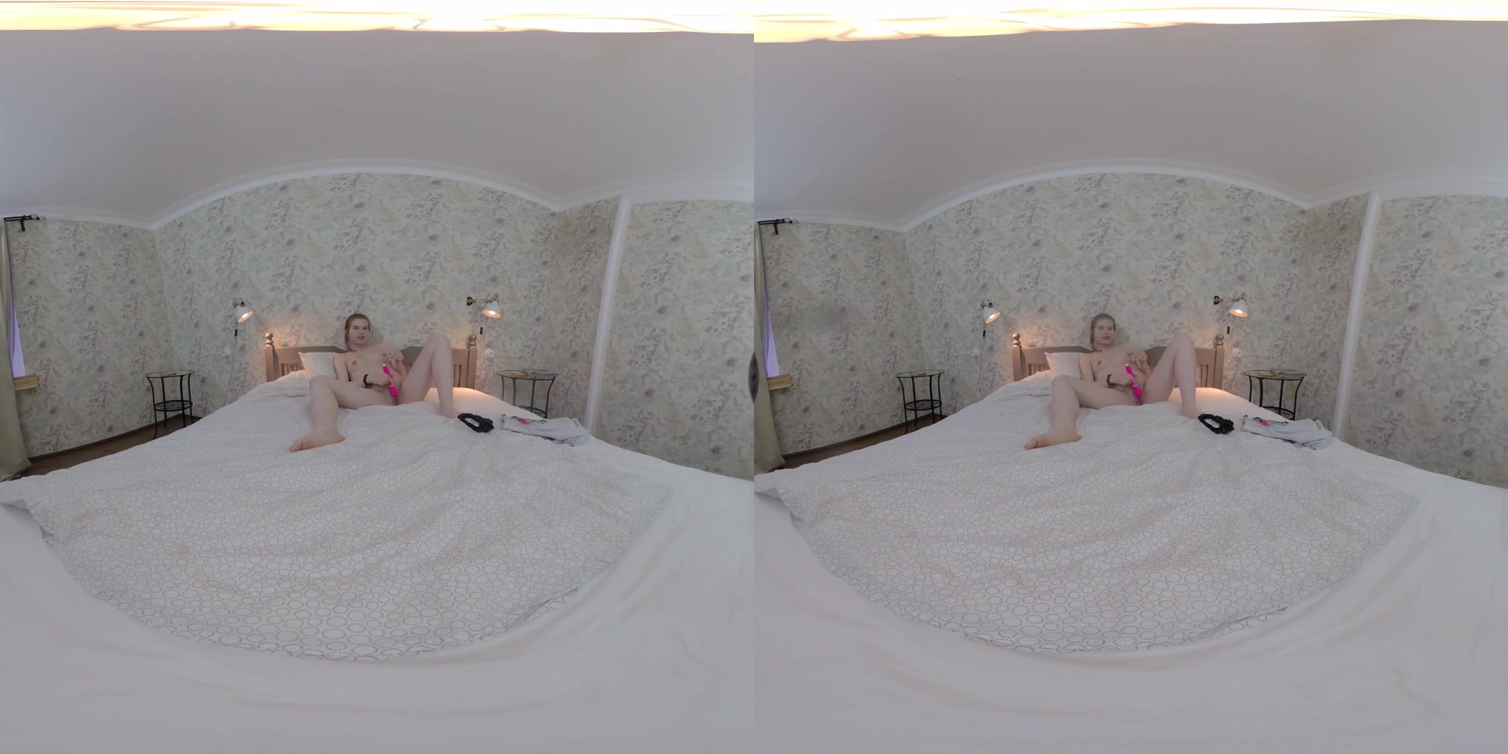 Pregnant Sandra Mea Plays With Pussy In Your Bed - Amateur Babe with a Dildo