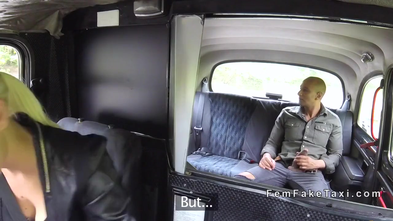 Blonde Bangs Huge Cock Client In Cab