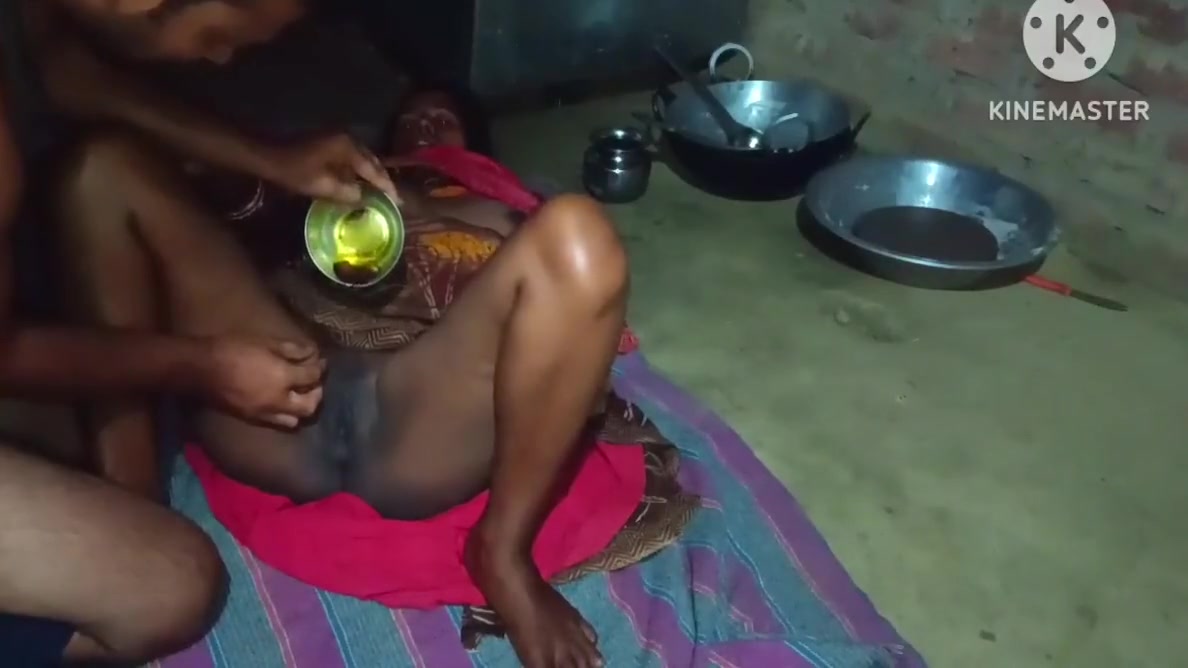 Massaged Wife With Mustard Oil In The Morning