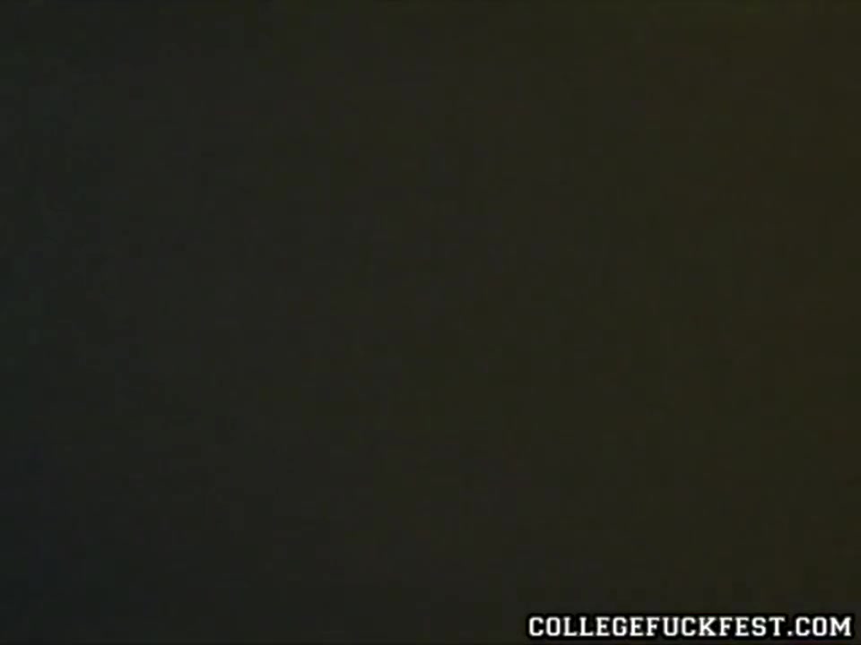 Slutty Coed Gives Head At Frat Party