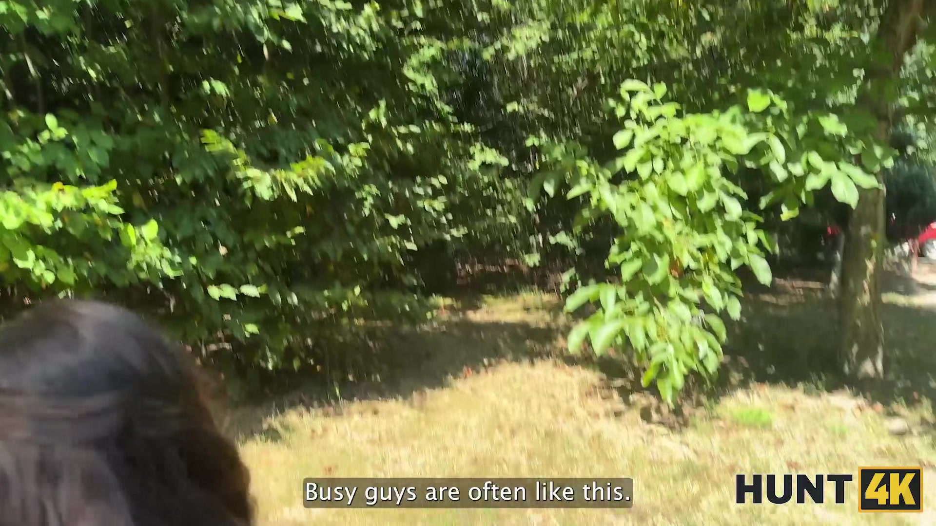 HUNT4K. Teen gives a deepthroat to an old rich stranger in the park